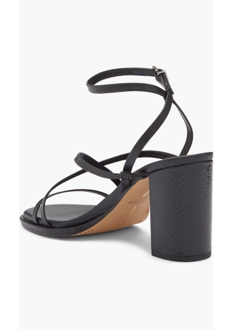 Dolce Vita Barly Leather Strappy  Sandals Black Women’s Size 10 NEW - Picture 6 of 13